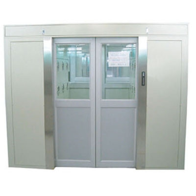 Double open concealed automatic door